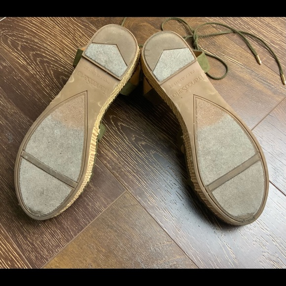 Franco Sarto Olive Suede Gladiator Sandals - Picture 5 of 5